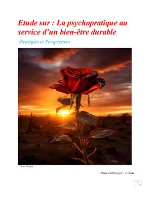 Etude Sur La Psychopratique