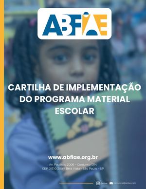 Cartilha Abfiae Programa Material Escolar