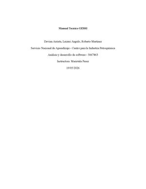 Manual Tecnico Gessi