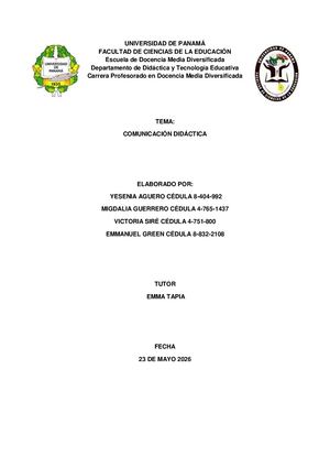 Trabajo Comunicación Didactica