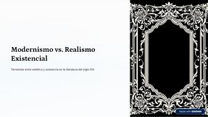 Modernismo Vs Realismo Existencial