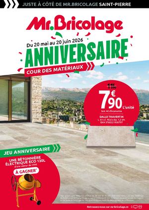 Mr Bricolage Cour des matériaux juin 2026