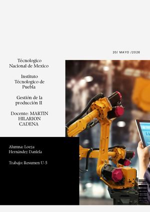 Resumen Gestión de la Producción