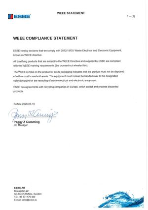 Signed Weee Statement