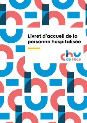 2025 Chu Nice Livret Accueil