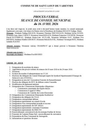 Pv Cm Du 16 Avril 2026