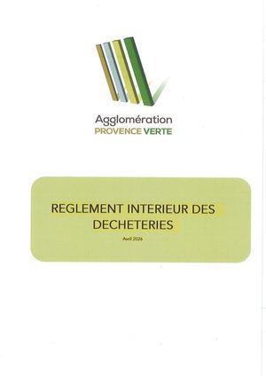 Règlement intérieur des déchèteries de la CAPV - Avril 2026