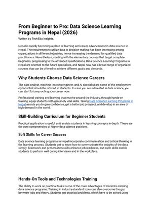 From Beginner To Pro Data Science Learning Programs In Nepal (2026)