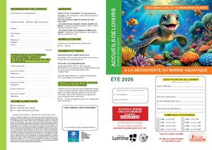 Dossier D'inscription Accueils De Loisirs Été 2026 Hd
