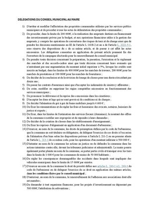 Annexe 2 2 Proposition Delegations Du Conseil Municipal Au Maire