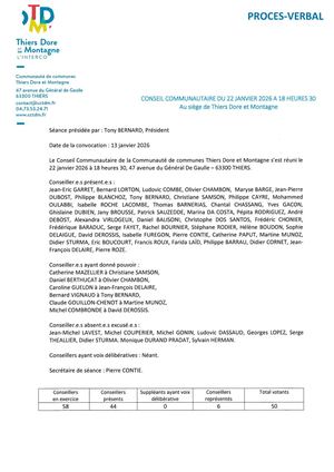 Tdm CR PV Conseil Communautaire 2026