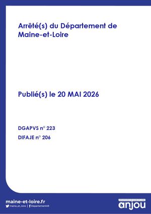 20 Mai 2026 - Arretes Pvs 223 Difaje 206