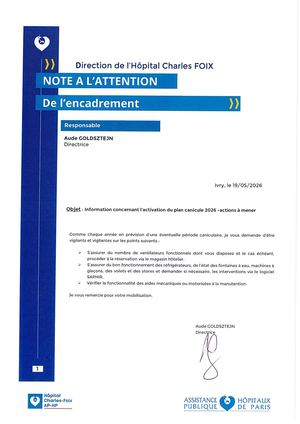 Note Actions à Mener Activation Plan Canicule 2026