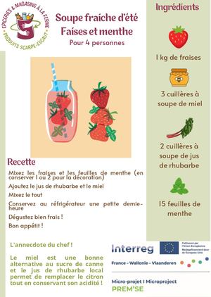 Recette de gazpacho de fraises et menthe