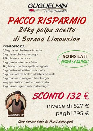 Pacco Risparmio 24kg Sorana Limousine