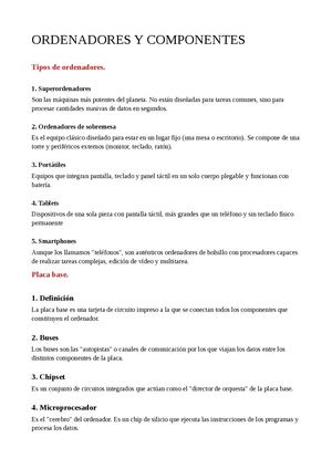 Teoria 1 2 Parte Ordenadoes Y Componentes