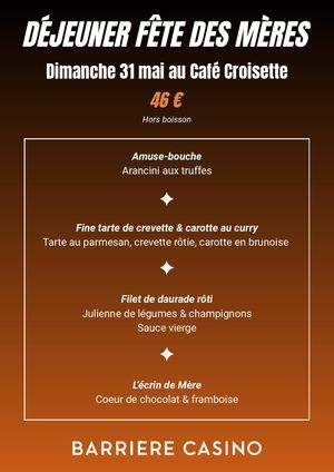 A4 Menu Fete Des Meres