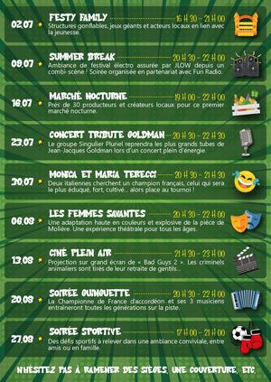 Programme - Les Jeudis de l'été 2026