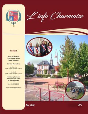 L'info Charmoise 01 Mai 2026 Commune Charmes Aisne