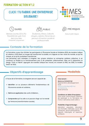1 2 Click ! Tu Fabrik Une Entreprise Solidaire Formation Mes Oc 2026