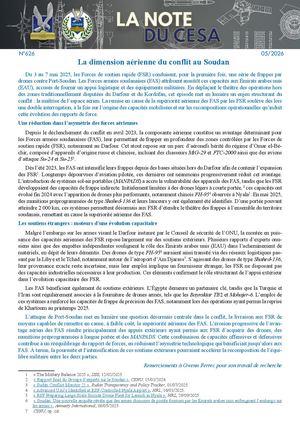 LA NOTE DU CESA N°626 La dimension aérienne du conflit au Soudan