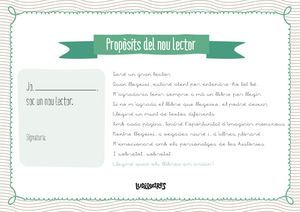Propòsits Del Nou Lector