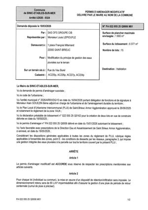 PA 25 Q 0006 M01 - Arrêté