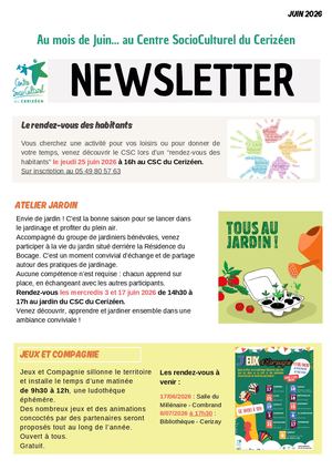 Newsletter Juin 2026