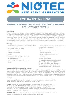 Niotec Scheda Tecnica Pittura Per Pavimenti