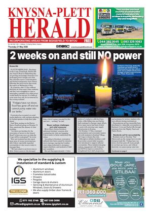 Knysna Plett Herald 21 May 2026