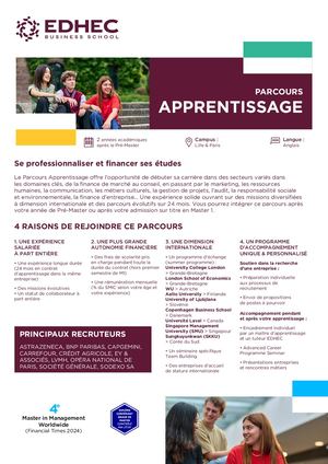 Flyer A4 Apprentissage 2026