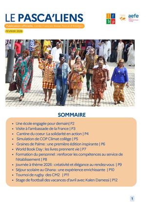 Newsletter Avril