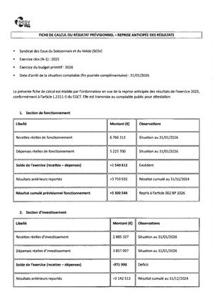 2026 03 Adoption Budget Primitif Exercice 2026 ANNEXE