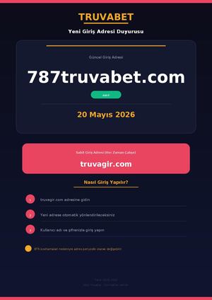 Truvabet Giriş Adresi Güncellendi: 787truvabet.com (20.05.2026)