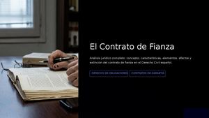 El Contrato De Fianza