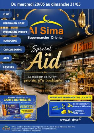 Catalogue Al Sima du 20 au 31 Mai (Spécial Aïd)