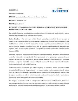 Boletín 001 Marco Arroyo