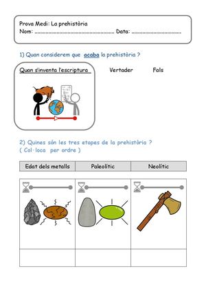 Prova Medi Prehistòria Adaptada