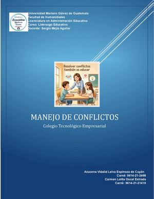 Manejo De Conflictos