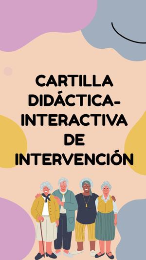 Cartilla Didactica- Interactiva de intervención Desarrollo Adultez y Vejez