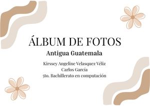 Álbum de fotos - Antigua Guatemala