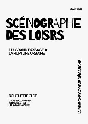 Dossier La Marche Comme Démarche Rouquette Cloé