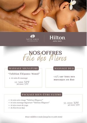 Offres Spa Salon Fête des mères