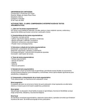 Actividad Textos Argumentativos Danna