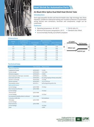 A1 Black Wire Splice Dual Wall Heat Shrink Tube For Automotive Wiring Harness Upmheatshrink Com