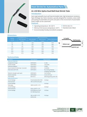 A1 150 Wire Splice Dual Wall Heat Shrink Tube Upmheatshrink Com