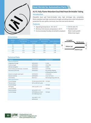 A1 Fl Fully Flame Retardant Dual Wall Heat Shrinkable Tubing Wiresplice Terminal Upmheatshrink Com