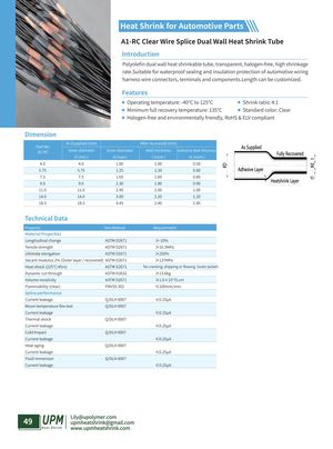 A1 Rc Clear Wire Splice Dual Wall Heat Shrink Tube Upmheatshrink Com