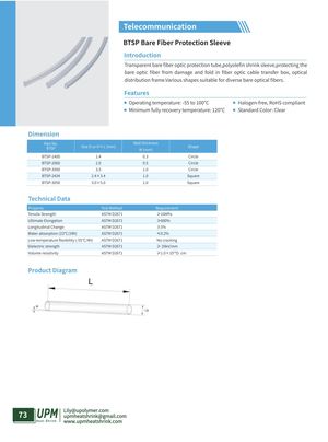 Btsp Bare Fiber Protection Sleeve Upmheatshrink Com