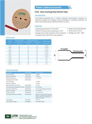 C101 Non Tracking Heat Shrink Tube Upmheatshrink Com